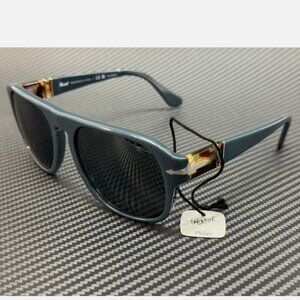 PERSOL 57mm Blue Polarized Sunglasses